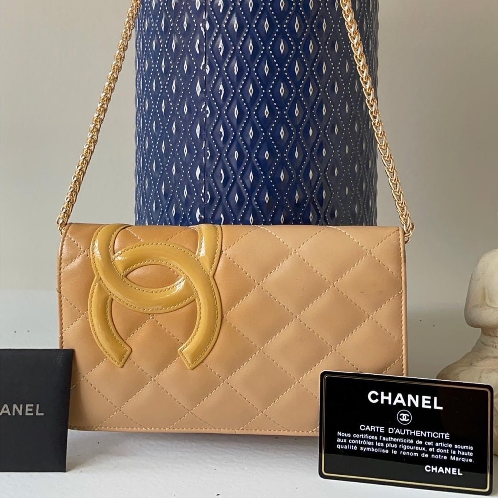❌SOLD❌Authentic CHANEL quilted long Cambon Ligne wallet